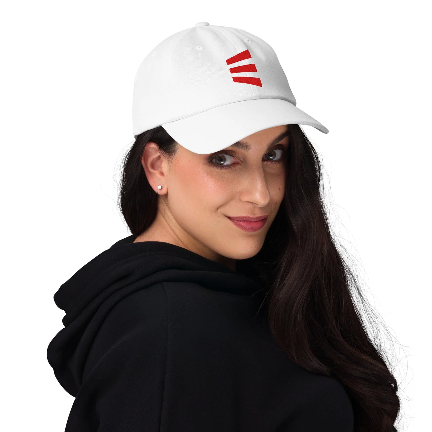 Delpo Hookahs Red 'E' White Dad Hat