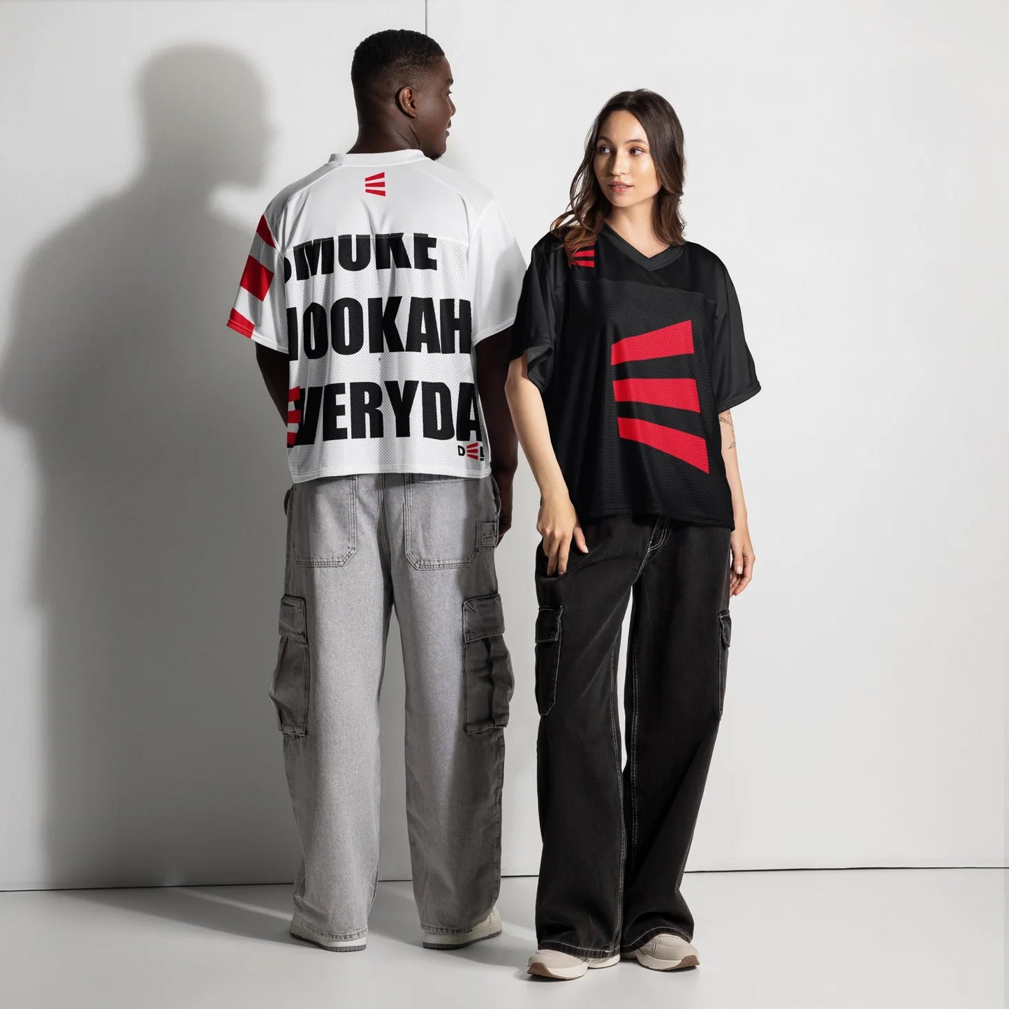 Delpo Hookahs "Smoke Hookah Everyday" Boxy Unisex Football Jersey